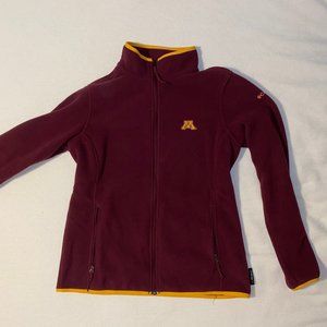 University of Minnesota Columbia Fleece zip up.